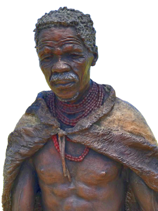 Autshumato (Autshumao) or, as the Dutch referred to him, Herrie de Strandloper (Harry the beach walker). The Long March to Freedom statue.